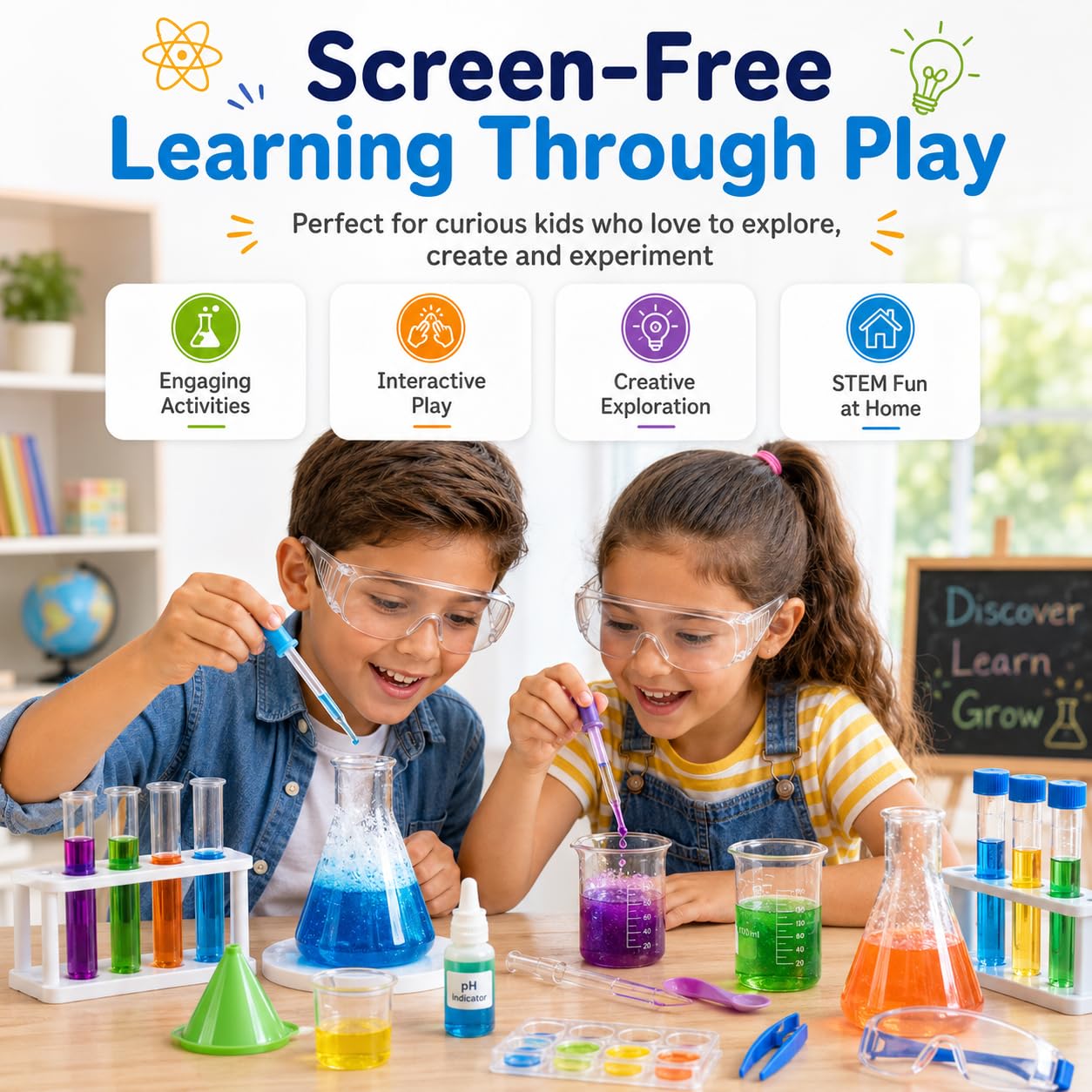 Fun Nation Science Experiment Kit for Kids, 155+ Experiments STEM Toy, Toys for Boys & Girls 7-14 Years, Birthday Gift for Kids, Educational Learning Kit, Gift for Girls 8-10 & 12-14 Years