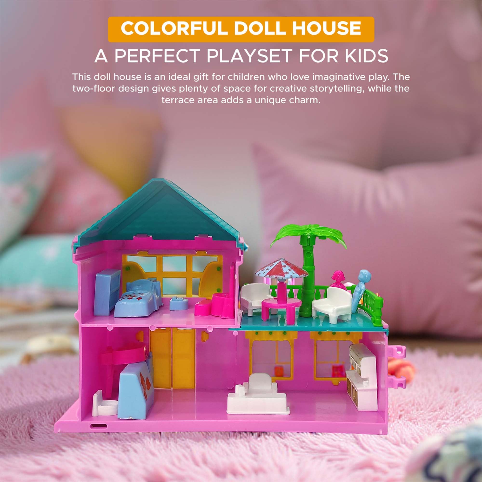 Fun Nation Loving Family Doll House Play Set - product image 4