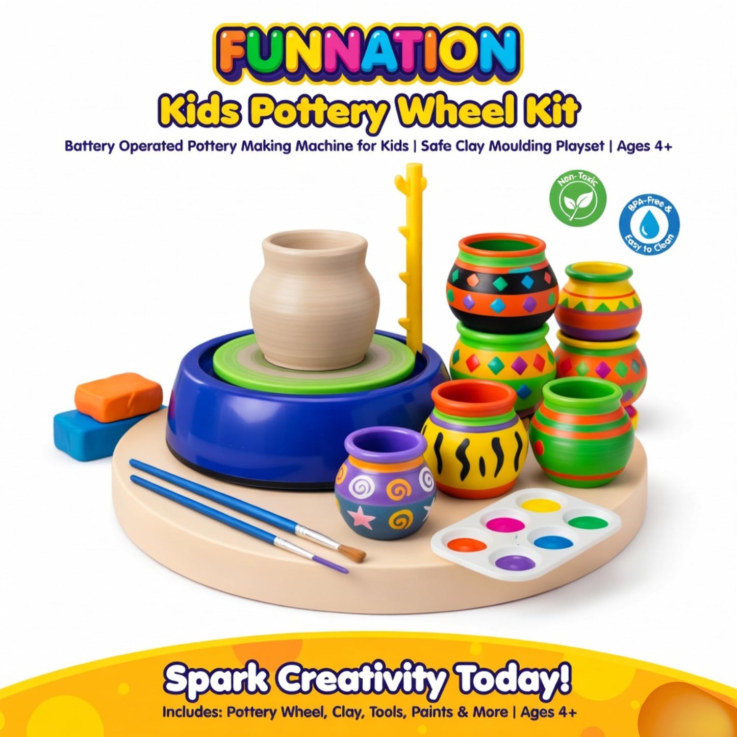 FUN NATION Pottery Making Kit for Kids - product image 2 | Fun Nation