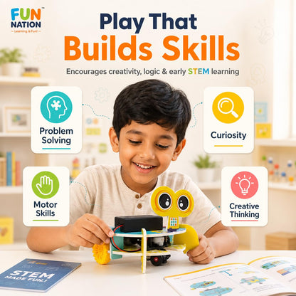 FUN NATION STEM Obstacle Avoidance Vehicle Toy Kit for Kids, DIY Electric Robot Car… - product image 5 | Fun Nation