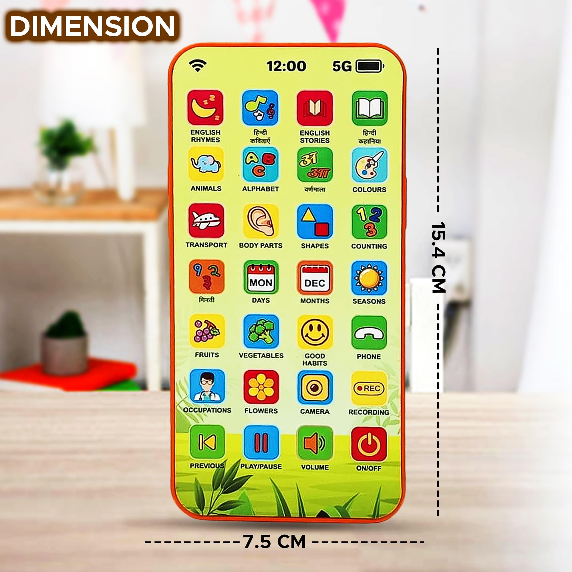 Fun Nation Educational Talking Phone Toy with 28 Modes - lifestyle product image