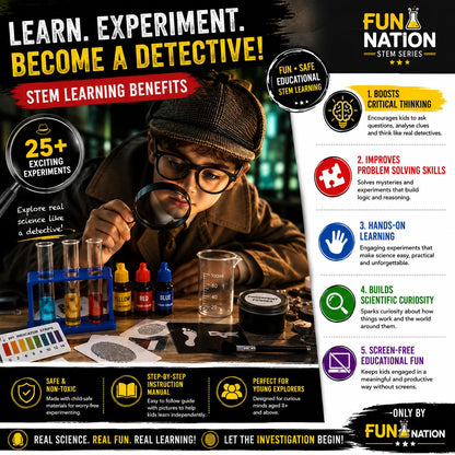 Fun Nation Science Detective Kit 25+ Experiments - product image 3 | Fun Nation