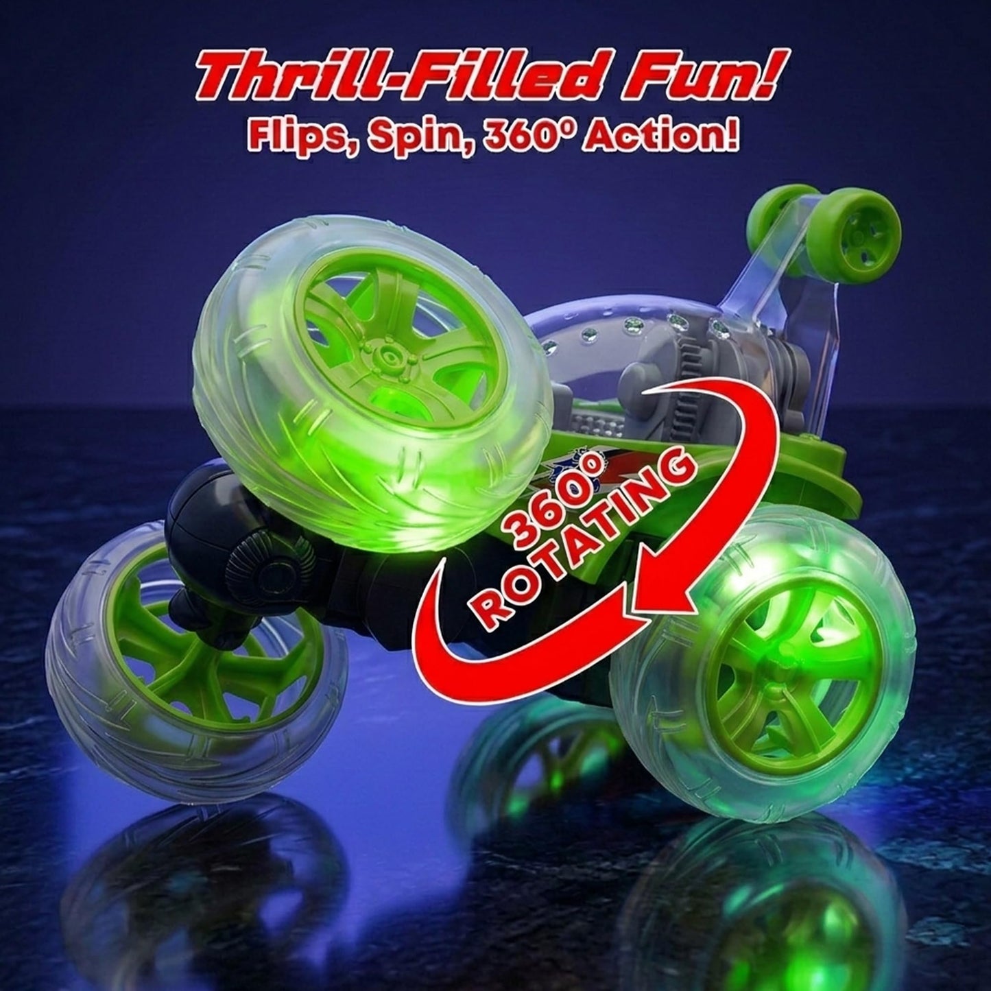 Fun Nation RC Stunt Car with Smoke Spray & 360° Spins - product image 4
