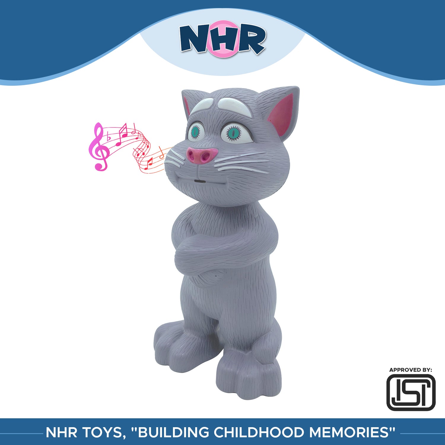 NHR Talking Tom Ca, Interactive Musical Toy (Choose Any Color)