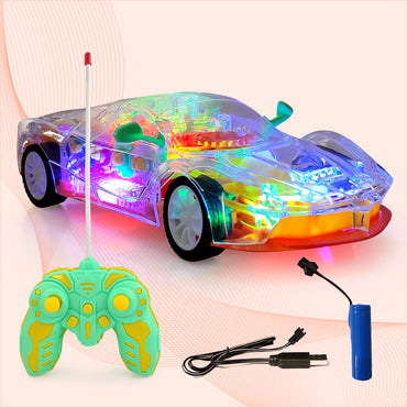 Fun Nation Transparent Musical Car with 3D Lights (Multicolor) - product image 2 | Fun Nation