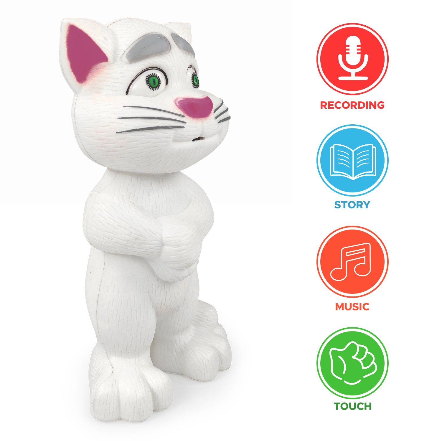 NHR Talking Tom Ca, Interactive Musical Toy (Choose Any Color)