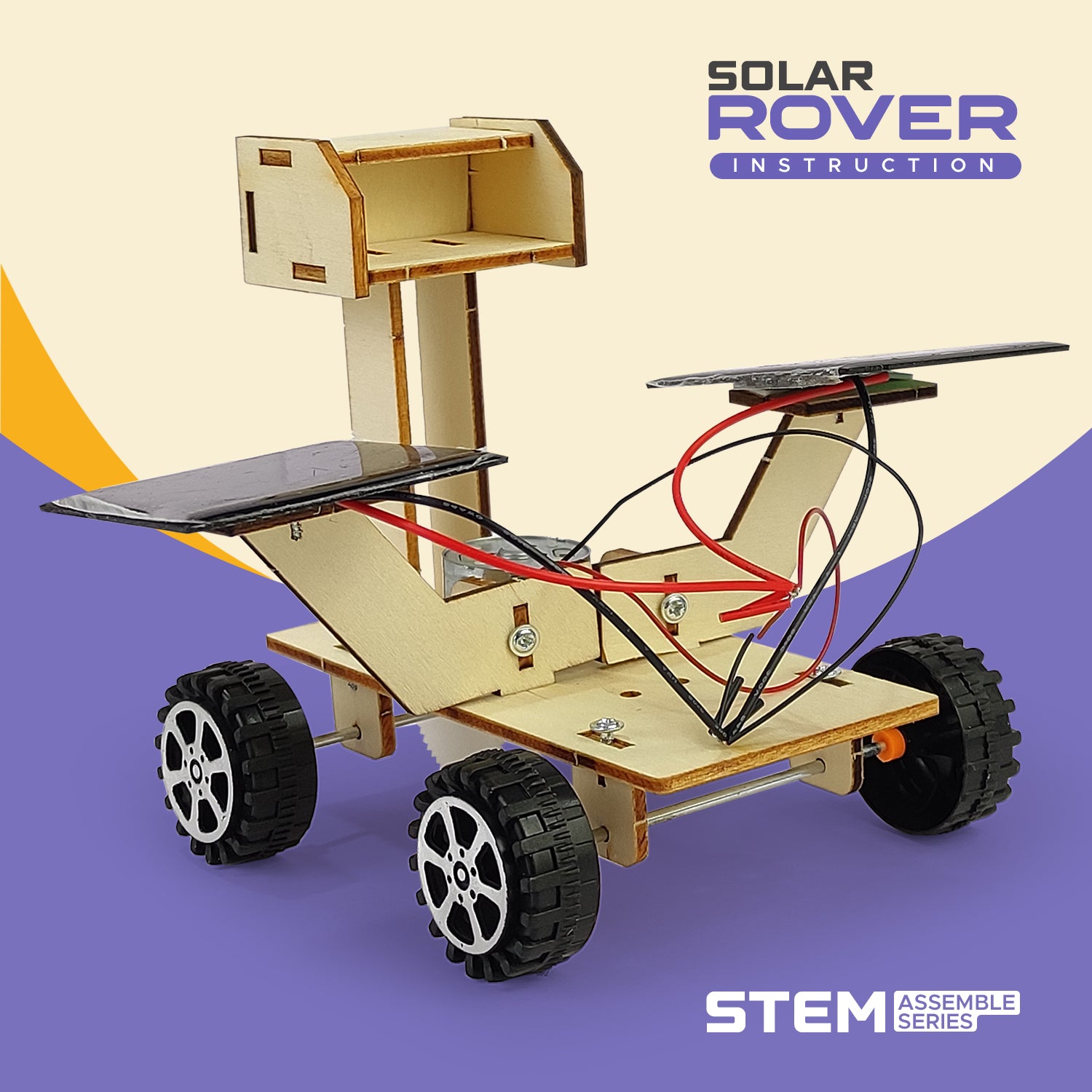 NHR DIY Solar Rover | STEM Toys | Science Project Kit Educational Toy For Kids 6+ Years | STEM Toys For Experiment Purpose