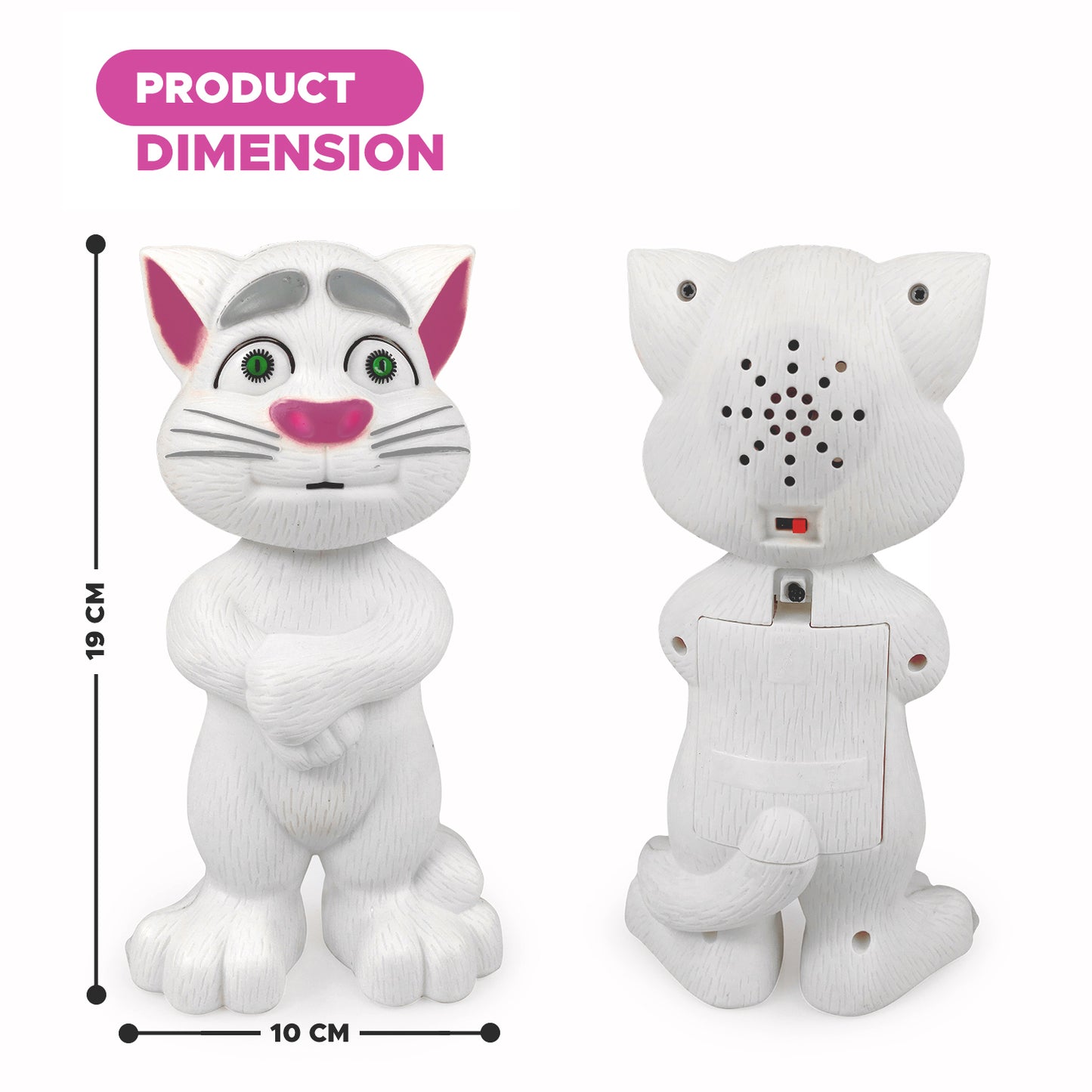 Fun Nation Talking Tom Ca, Interactive Musical Toy (Choose Any Color) - product image 4 | Fun Nation