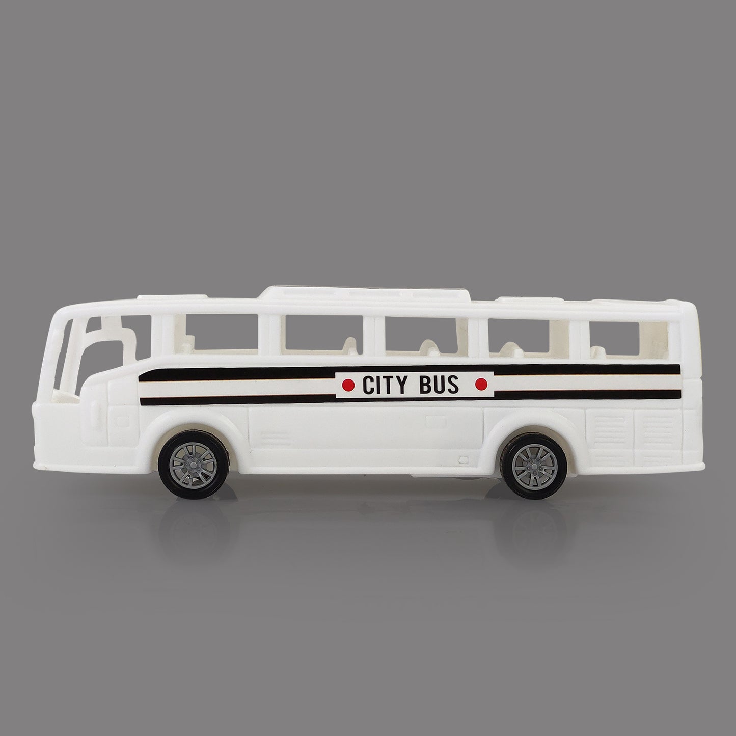 NHR Plastic Friction Powered Toy Bus for 2 Years+ Kids (Choose Any Color)