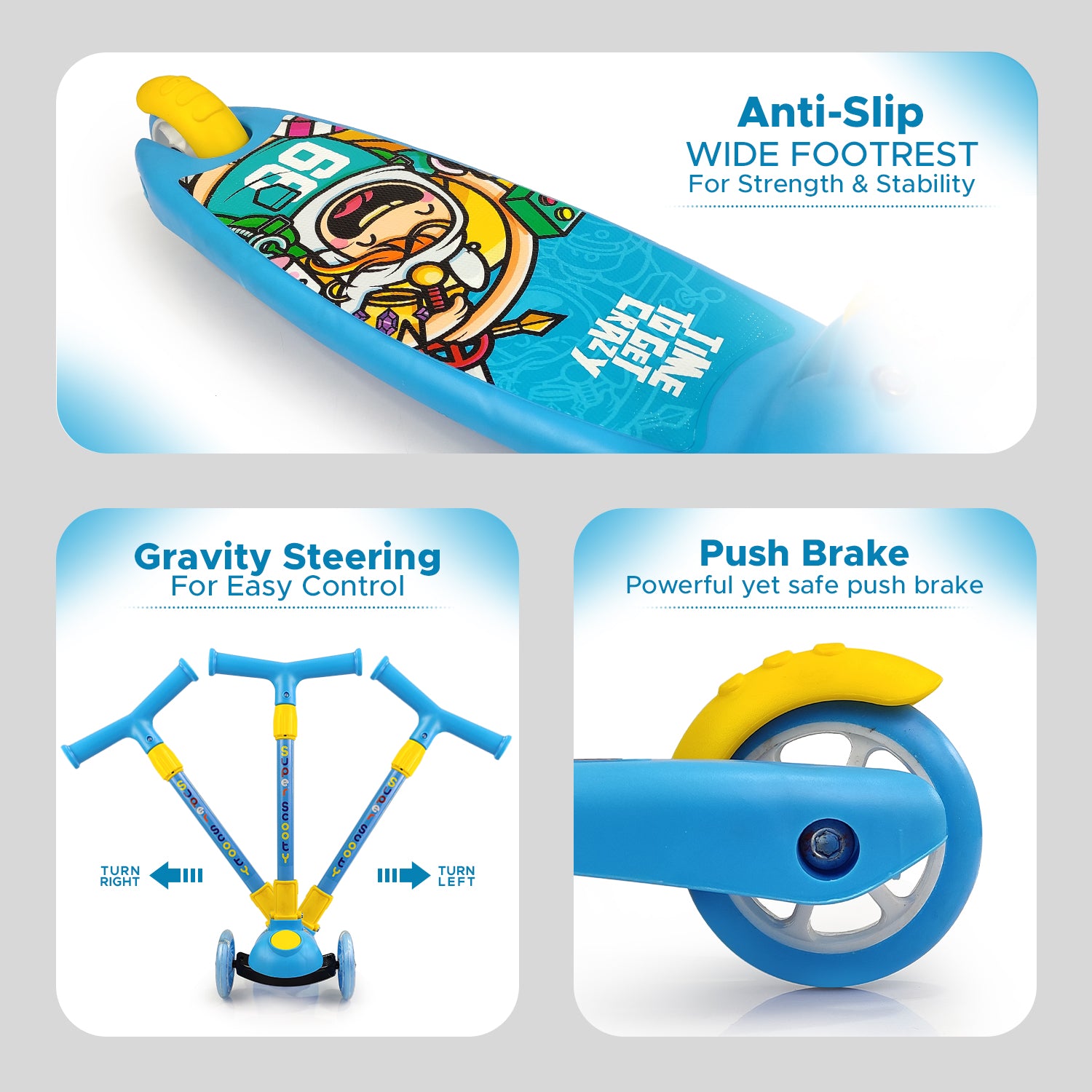 Fun Nation Smart Kick Scooter, Adjustable Height with LED Wheels (Choose Any Color) - product image 10 | Fun Nation