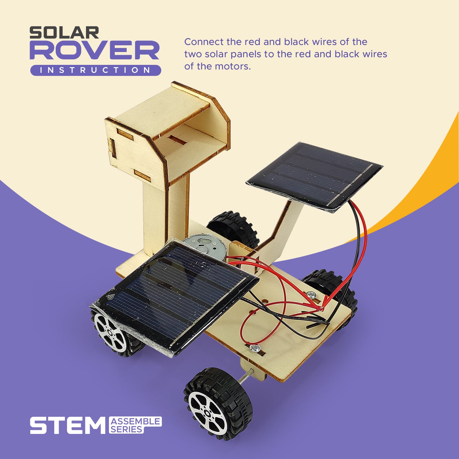 NHR DIY Solar Rover | STEM Toys | Science Project Kit Educational Toy For Kids 6+ Years | STEM Toys For Experiment Purpose