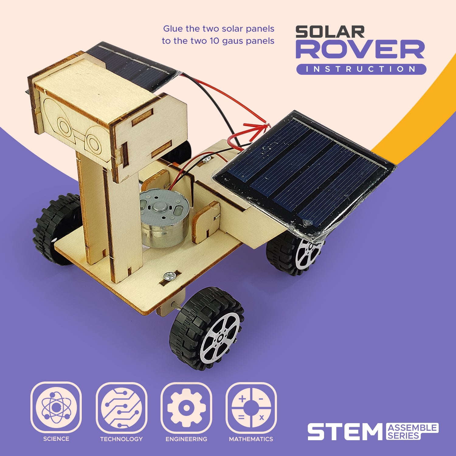 NHR DIY Solar Rover | STEM Toys | Science Project Kit Educational Toy For Kids 6+ Years | STEM Toys For Experiment Purpose