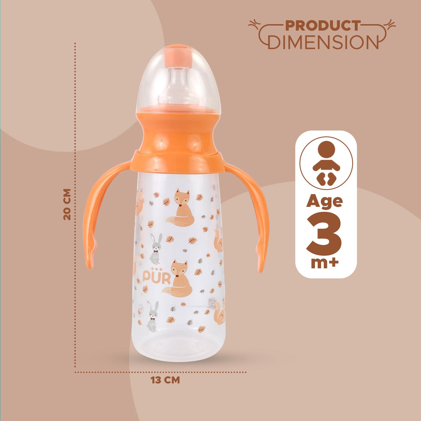 PUR 1104 Baby Feed Bottle (Choose Any Color)