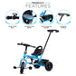 NHR 2 in 1 Tricycle with Parental Push Handle & Back Rest Seat for Kids (Choose Any Color)