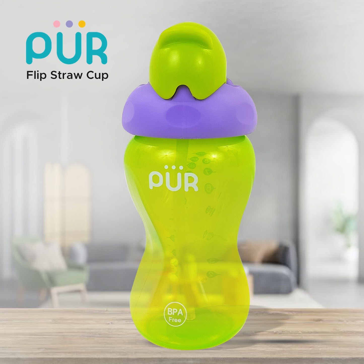 PUR 9811 Advanced Plus Wide Neck Feeding Bottle (5oz./150ml, Purple)