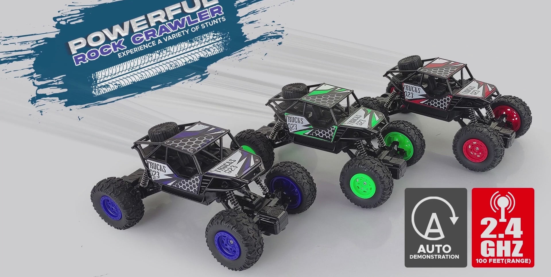 Fun Nation Rock Crawler 4 Wheel Remote Control Racing Car Age 4+ Years