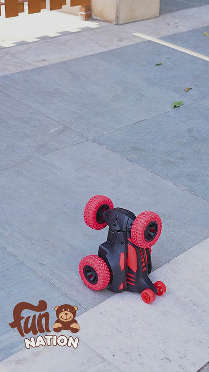 Fun Nation High Performance 360° Twisting Rechargeable Remote Control Stunt Car For Kids 3+ Years