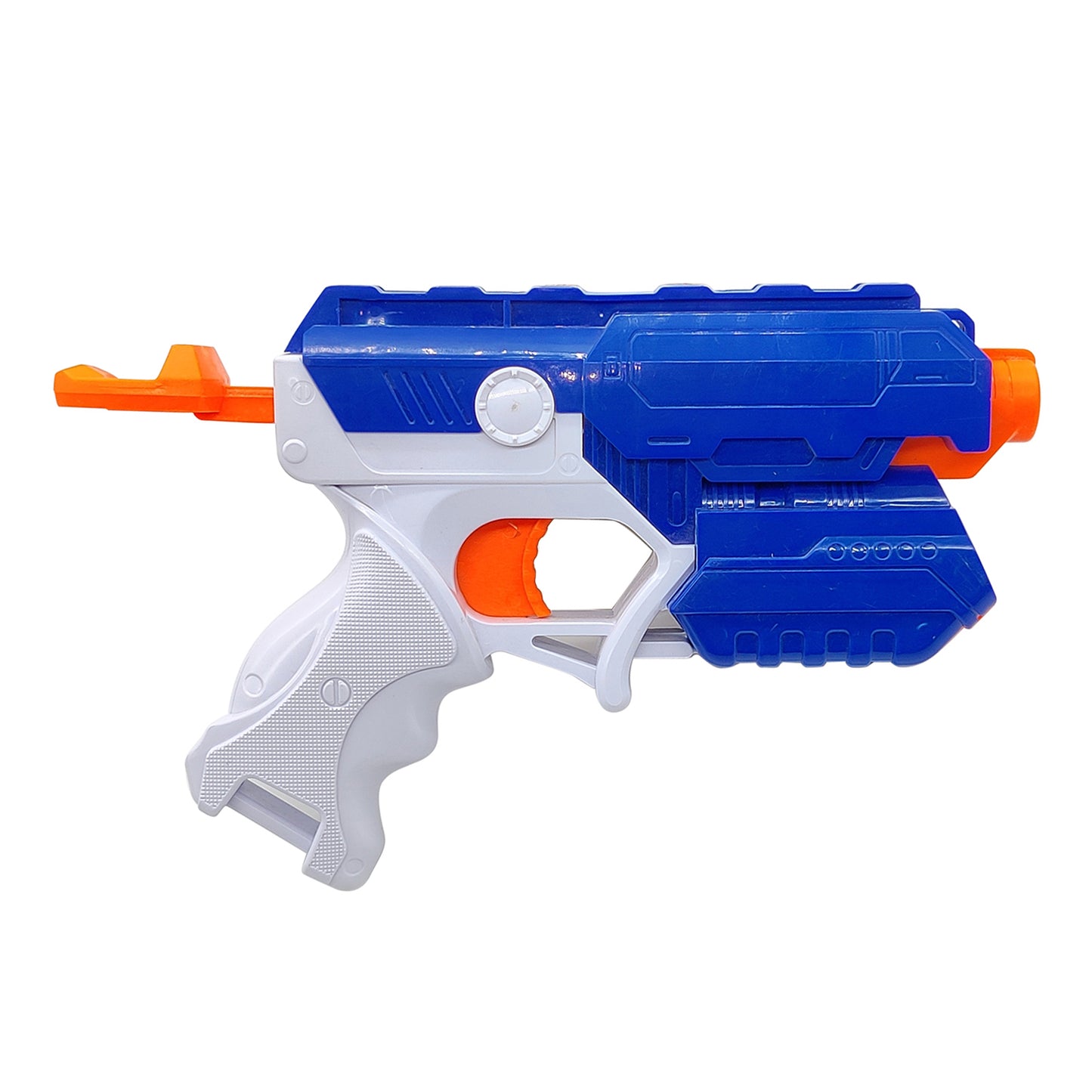 NHR Foam Blaster Gun Toy, (5 Foam Bullets and 5 Suction Dart Bullets) 8+ Years, Grey