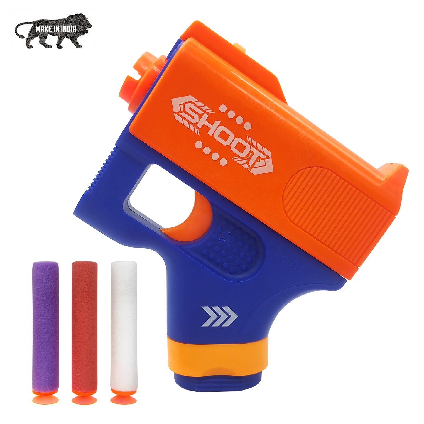 NHR Toy Soft Bullet Gun with Foam Bullets & Light (Multicolor)