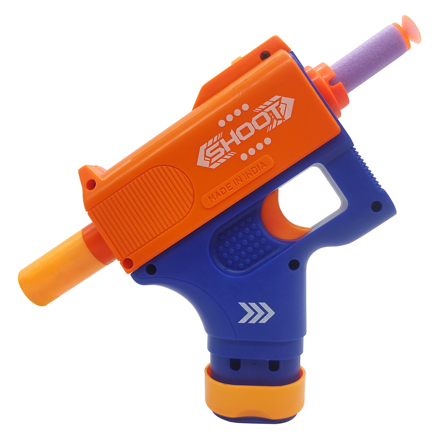 NHR Toy Soft Bullet Gun with Foam Bullets & Light (Multicolor)